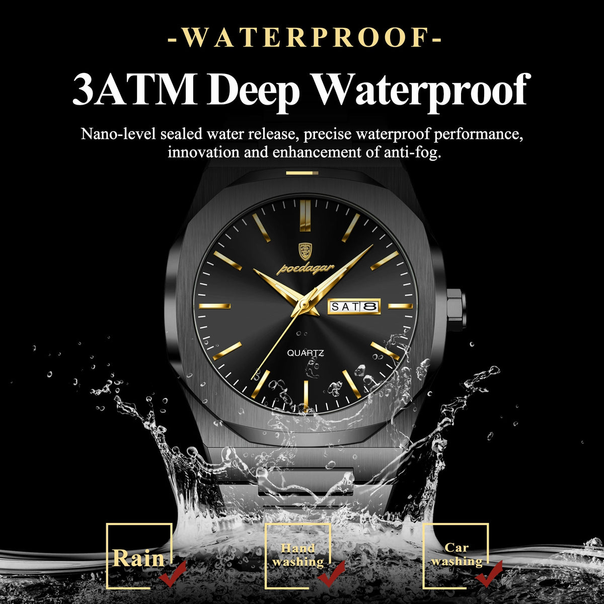 POEDAGAR Male Watch