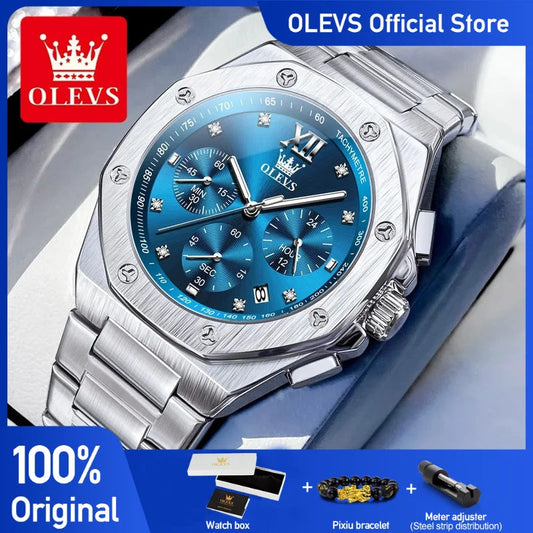 Chronograph Waterproof Wristwatch