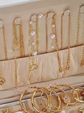 86pcs/Set Elegant Pearl Earrings Multi-Layered Necklace Ear Studs Rings 4-In-1 Jewelry Set For Women Daily Wear Gift (No Box)