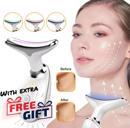 LED Face & Neck Anti-Wrinkle Massager