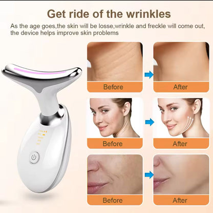 LED Face & Neck Anti-Wrinkle Massager